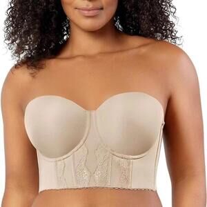 Beige 'Elissa' Strapless Bra